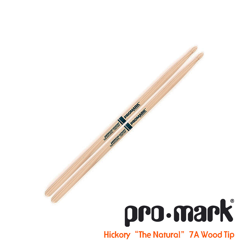 Promark Hickory Natural 7A Wood Tip (TXR7AW)